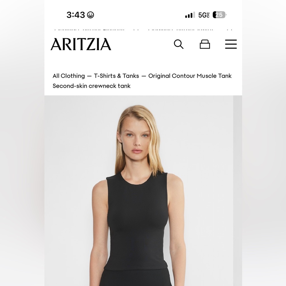 Aritzia Original Contour Muscle Tank